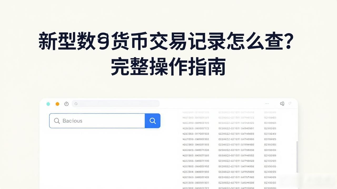新型数字货币交易记录怎么查？完整操作指南