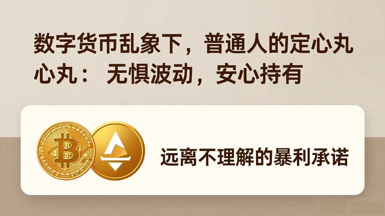 数字货币乱象下，普通人的定心丸：无惧波动，安心持有