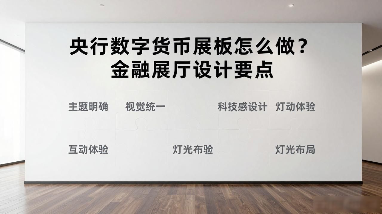 央行数字货币展板怎么做？金融展厅设计要点
